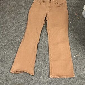 Women's Straight Leg Jeans in Tan